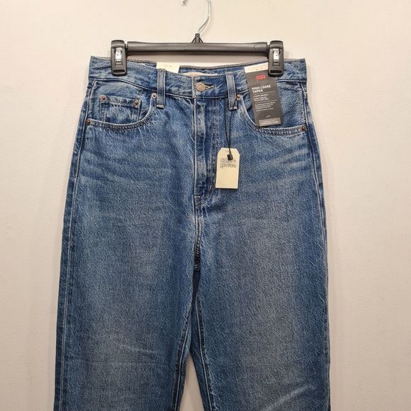 Levi's Premium High Loose Taper Blue Denim Jeans Women's Size Tag 27x29 - Picture 4 of 16
